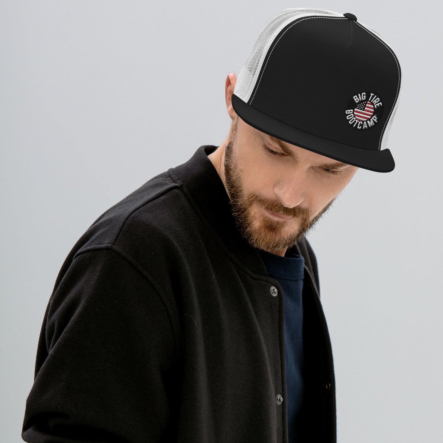 Tireless Trucker: Big Tire Bootcamp Hat - For Fathers Fitness