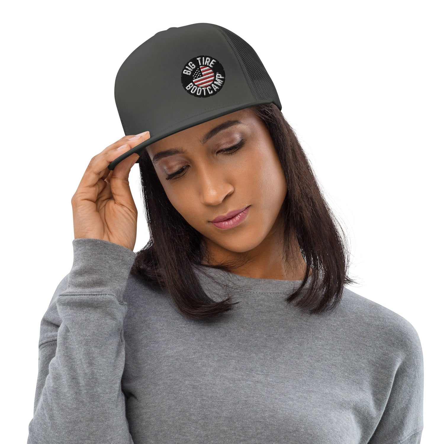 Tireless Trucker: Big Tire Bootcamp Hat - For Fathers Fitness