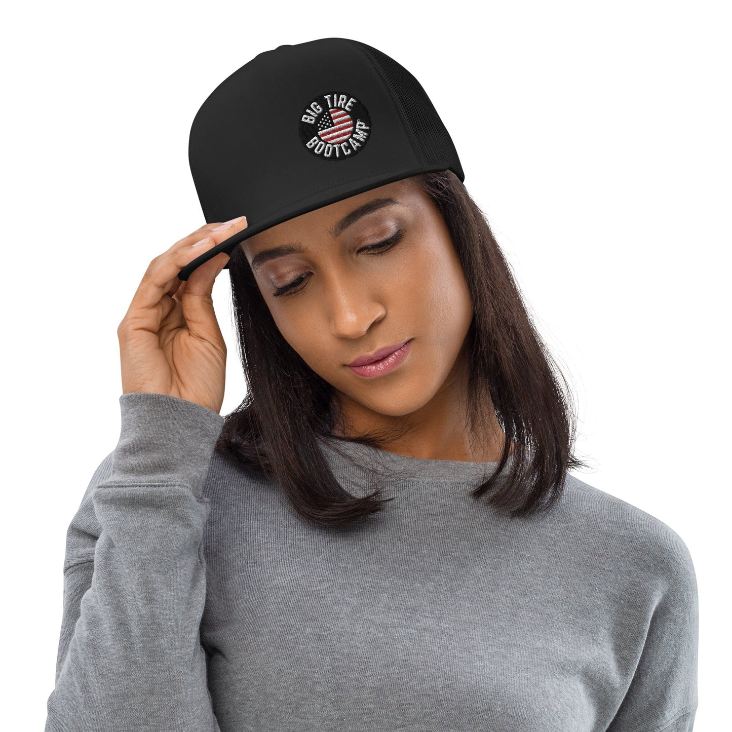 Tireless Trucker: Big Tire Bootcamp Hat - For Fathers Fitness