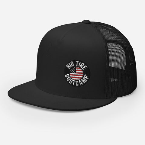 Tireless Trucker: Big Tire Bootcamp Hat - For Fathers Fitness