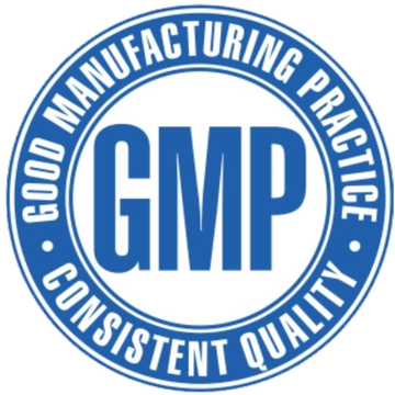 GMP Good Manufacturing Practice certified seal